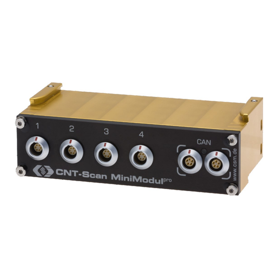 CSM CNT-Scan MiniModul pro Bedienungsanleitung