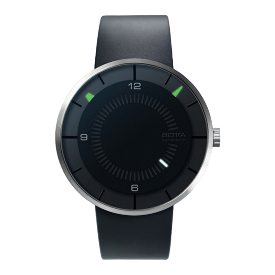BOTTA design CLAVIUS Automatik 44 mm Einstellanleitung