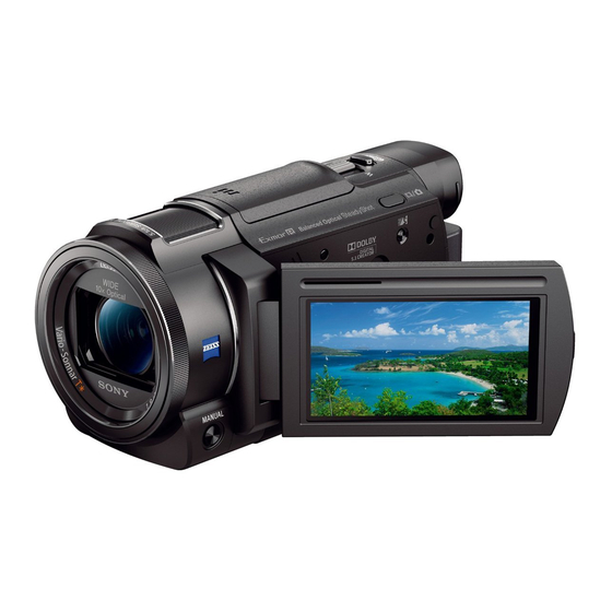 Sony FDR-AX30 Bedienungsanleitung