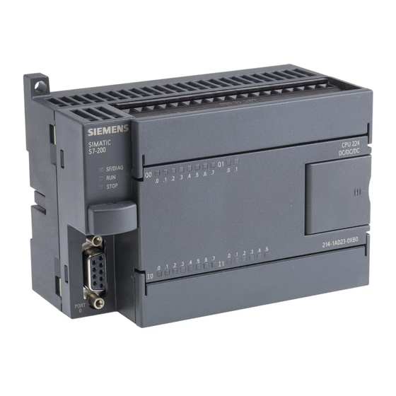 Siemens Simatic S7-200 Benutzerhandbuch