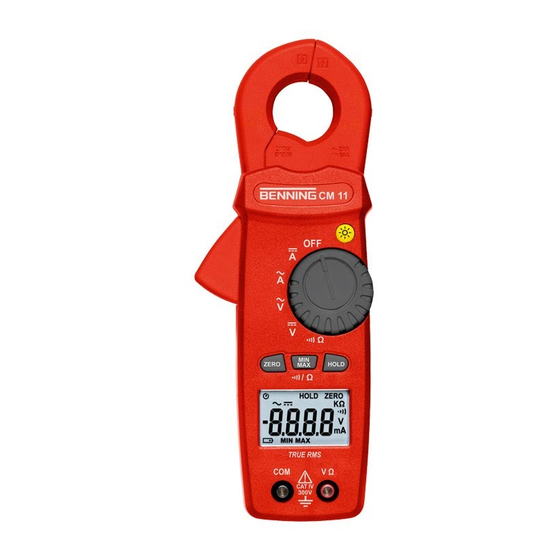 Benning CM 11 Bedienungsanleitung