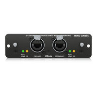 Behringer WING-DANTE Quickstart