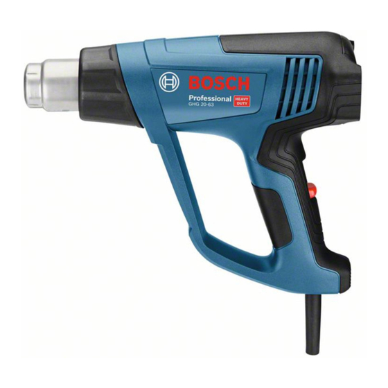 Bosch GHG 20-63 Professional Originalbetriebsanleitung