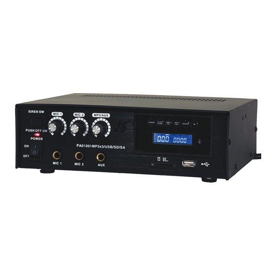 LTC Audio PAA60USB Bedienungsanleitung