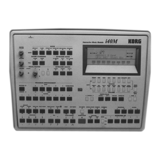 Korg i40M Einbauanleitung