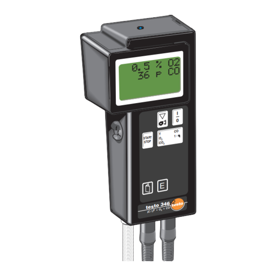 testo 346 Bedienungsanleitung