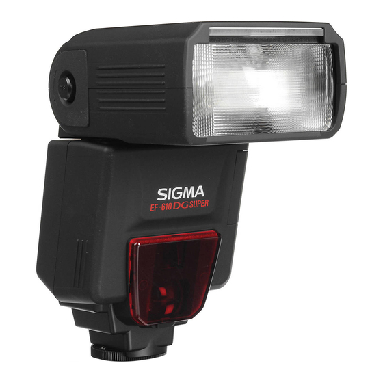 Sigma EF-610 DG ST NA-iTTL Bedienungsanleitung