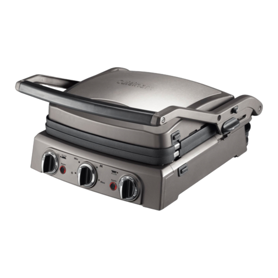 Cuisinart GRIDDLER PRO GR50E Gebrauchsanleitung