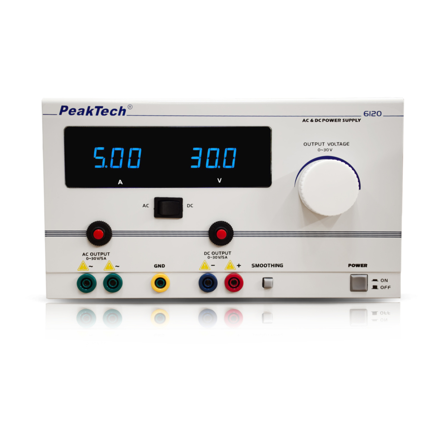 PeakTech 6120 Bedienungsanleitung