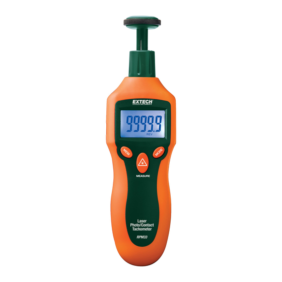 Extech Instruments RPM33 Benutzerhandbuch