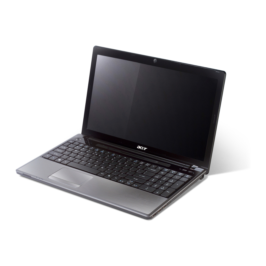Acer Aspire 5745 Series Kurzanleitung