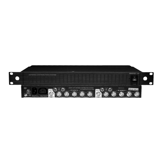 Shure UA845 Bedienungsanleitung