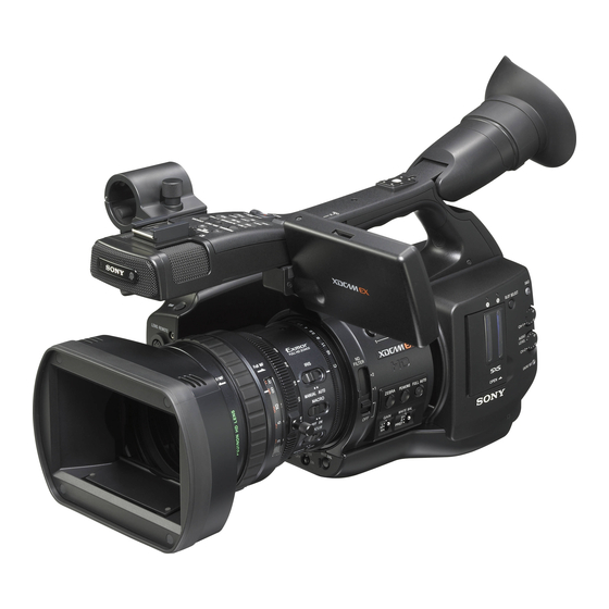 Sony PMW-EX1R Bedienungsanleitung