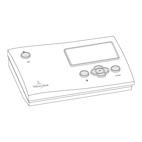 Villeroy & Boch Comfort Control Bedienungsanleitung