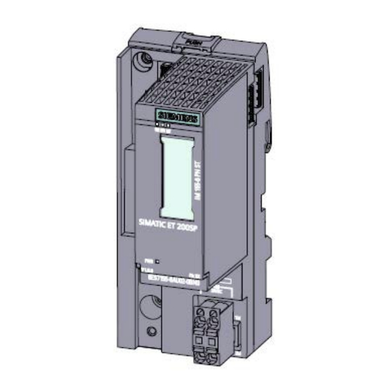 Siemens SIMATIC ET 200SP Gerätehandbuch