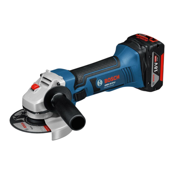 Bosch Professional GWS 18V-LI Originalbetriebsanleitung