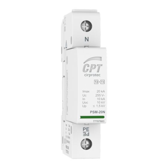 CPT PSM1 Serie Installationsanleitung