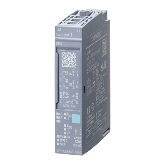 Siemens SIMATIC ET 200SP Gerätehandbuch