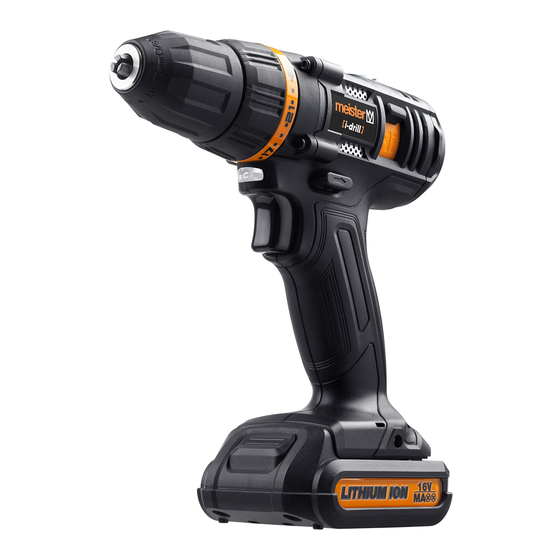 Meister i-drill MAS16ib 2.0 Originalbetriebsanleitung