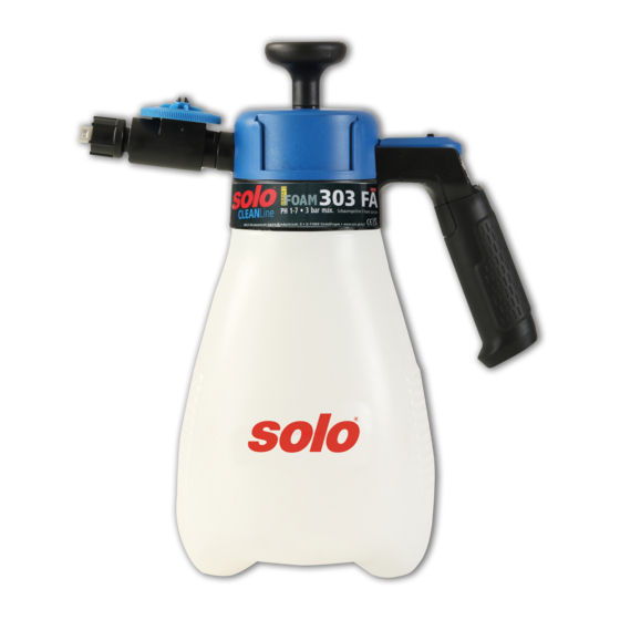 Solo CLEANLine 303 FA Handbücher