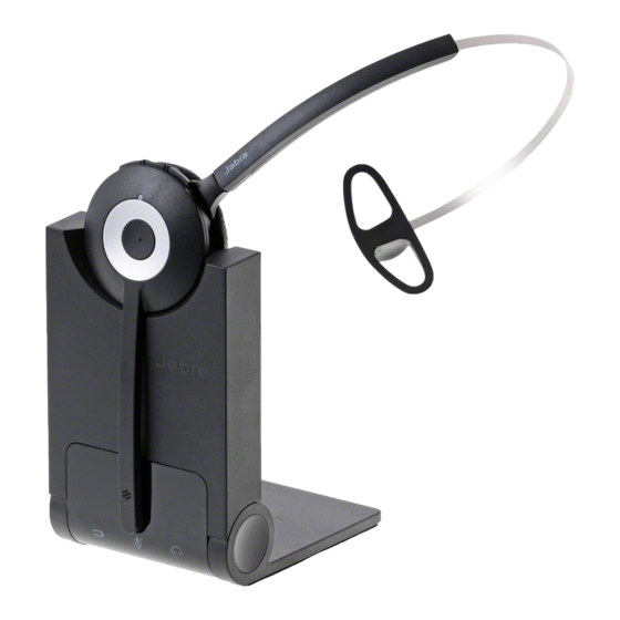 Jabra Pro 900 Mono Kurzanleitung