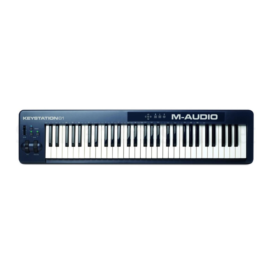 M-Audio Keystation 61 Benutzerhandbuch