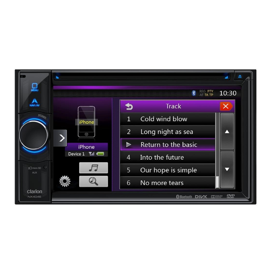 Clarion NX404E Kurzinstallationsanleitung