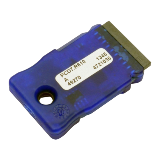 SBC PCD7.R-MSD1024 Handbuch