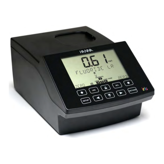 Hanna Instruments iris HI801 Bedienungsanleitung