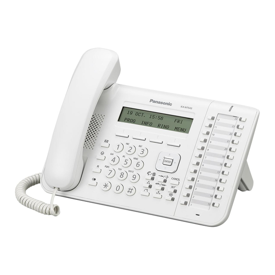 Panasonic KX-NT543 Kurzanleitung