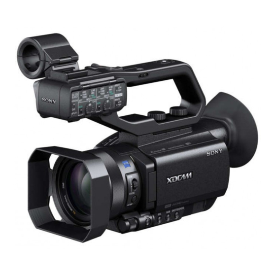 Sony PXW-X70 Bedienungsanleitung