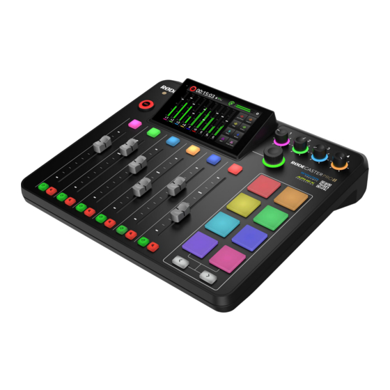 RODE CASTER PRO II Handbuch