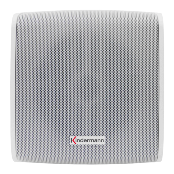 Kindermann Aktivbox2 Set50 W Montage- Und Bedienungsanleitung