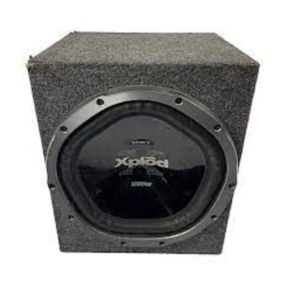 Sony XS-L104P5B Installations Anleitung