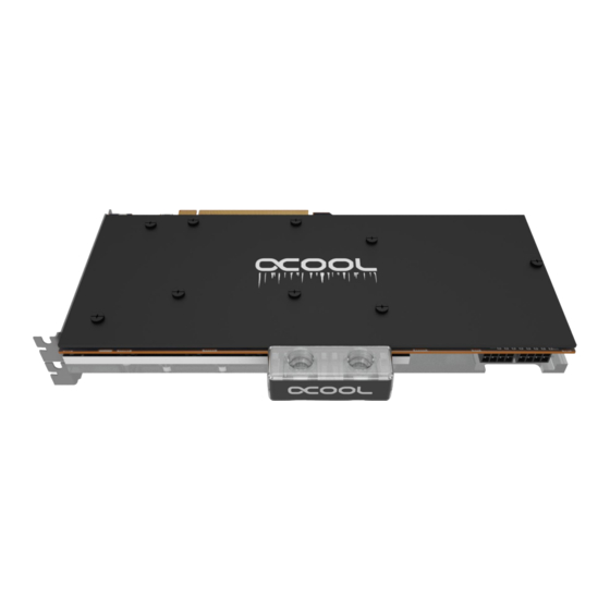 Alphacool EISBLOCK GPX - A RADEON VII M01 PLEXI LIGHT Bedienungsanleitung