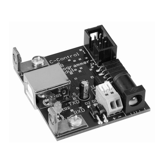 Conrad Electronic C-Control I Bedienungsanleitung
