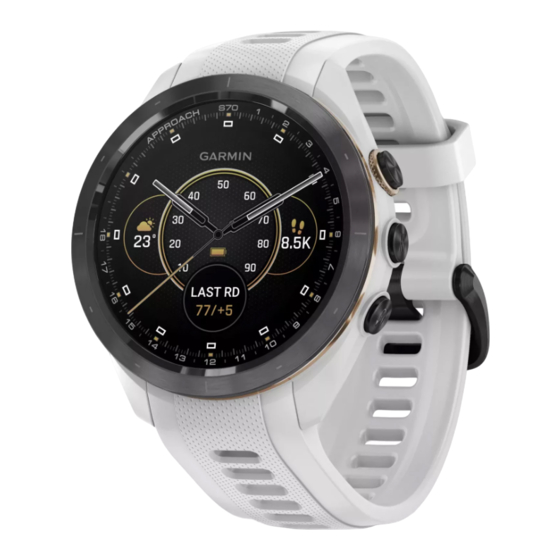 Garmin APPROACH S70 Benutzerhandbuch