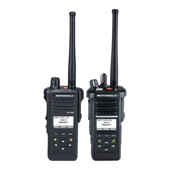 Motorola APX 2000 Kurzanleitung