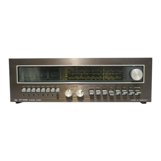 Dual CT 1440 Bedienungsanleitung