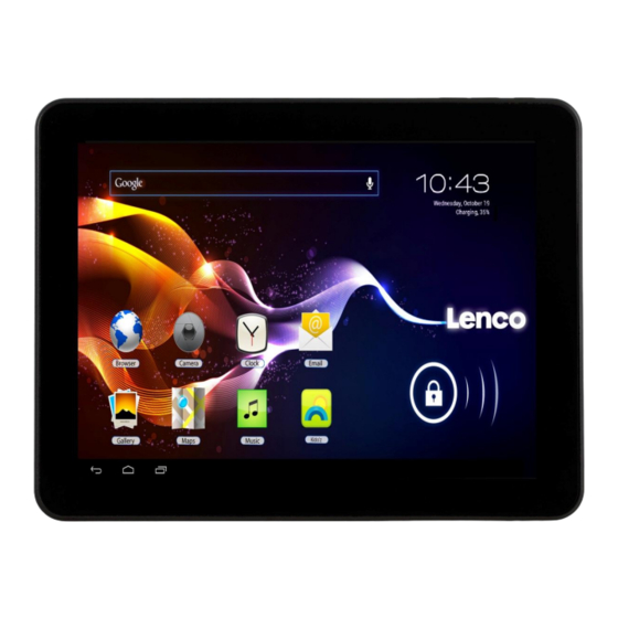 LENCO TAB-813 Benutzerhandbuch