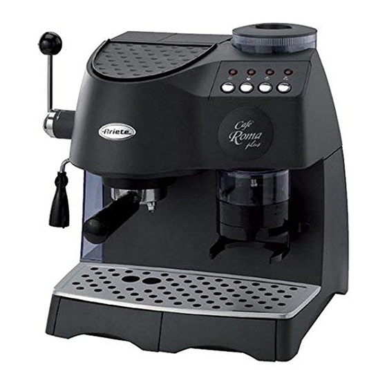 Ariete Cafe Roma Plus Bedienungsanleitung