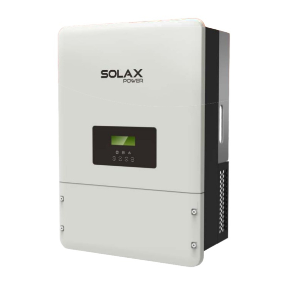 SolaX Power X3-Hybrid Benutzerhandbuch