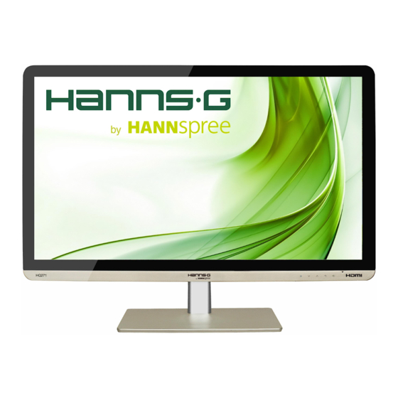 HANNspree HANNS.G HQ271 Bedienungsanleitung