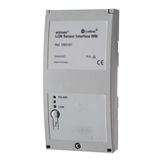 SOMFY animeo LON Sensor Interface WM Gebrauchsanweisung