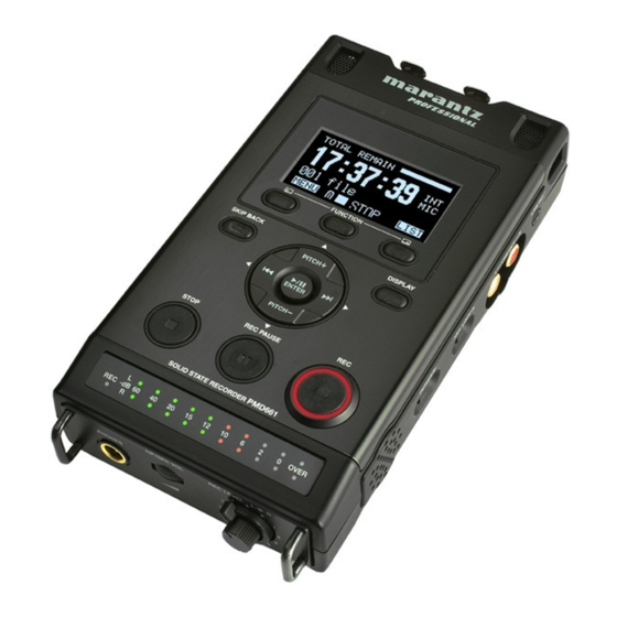 Marantz PMD661 Benutzerhandbuch