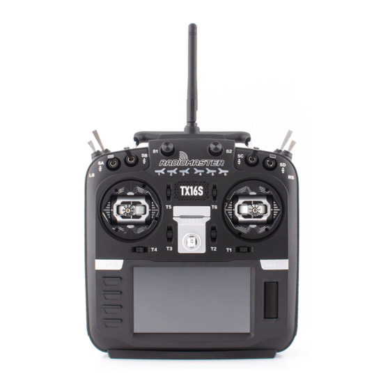 RadioMaster TX16S Bedienungsanleitung