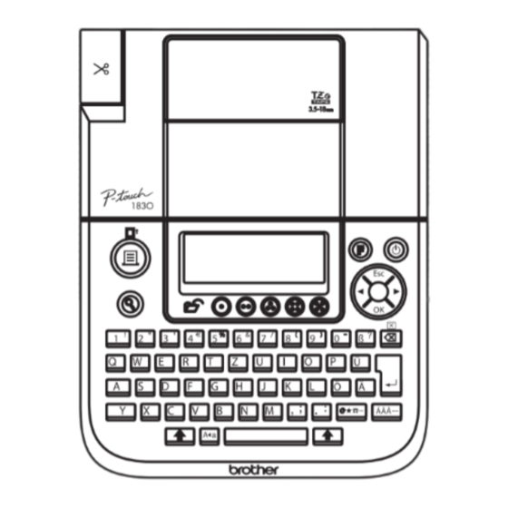Brother PT-1830 Benutzerhandbuch