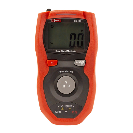 RS Pro RS-946 Bedienungsanleitung