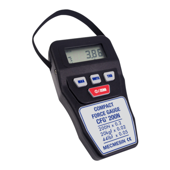 Mecmesin CFG+ 50 Bedienungsanleitung