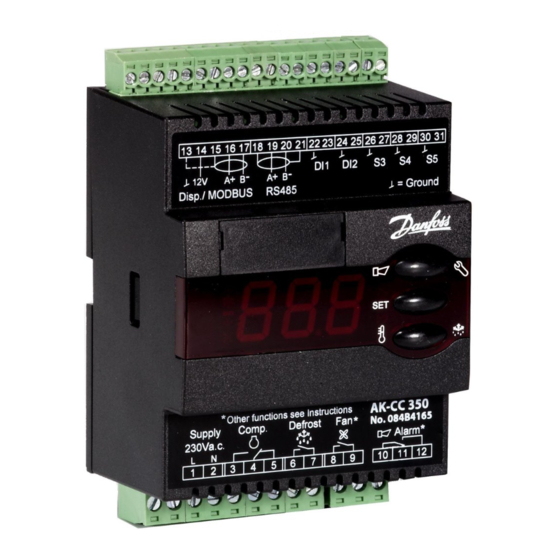 Danfoss AK-CC 350 Bedienungsanleitung